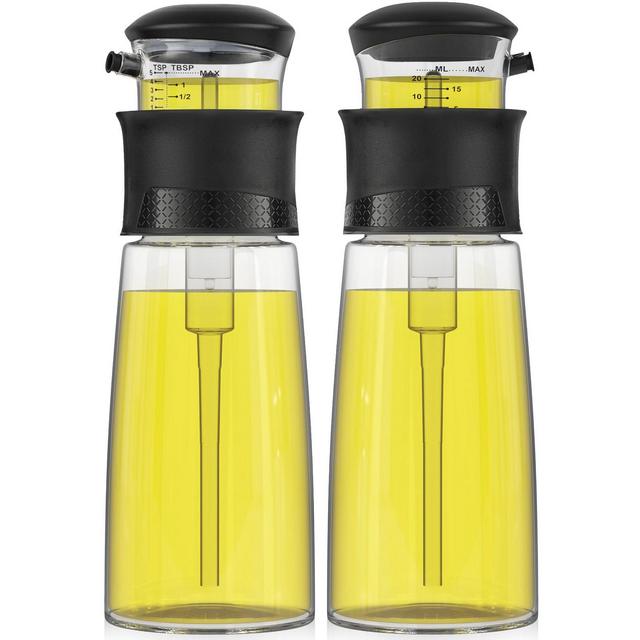 Belwares Olive Oil Measure Dispenser Bottle Set, 2 Piece