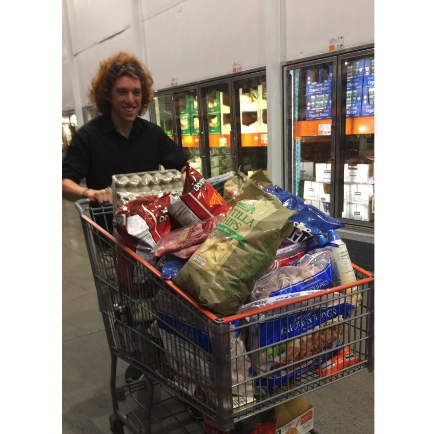 Shopping for the first wedding reception.
