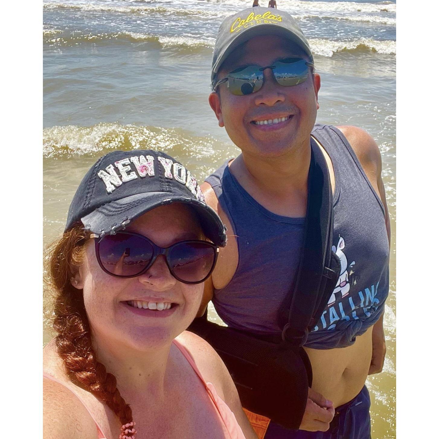 Meet up in Corpus with his mom and the boys in June 2021