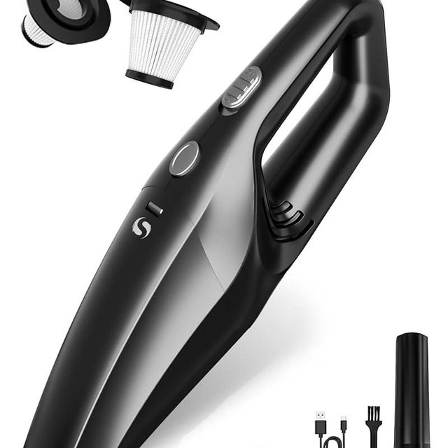 SERVOMASTER Handheld Vacuum Cordless, Car Vacuums Powerful with Rechargeable Battery, Portable Hand Held Vacuum Cordless with Washable HEPA Filter, Mini Vacuums Kit for Men and Women
