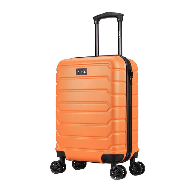 InUSA Trend 20" Lightweight Hardside Carry On Spinner Suitcase - Orange