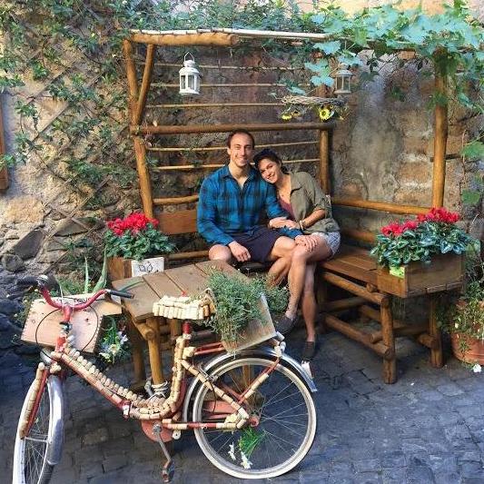 Enjoying the village of Orvieto during our tour through Italy (September 2017)