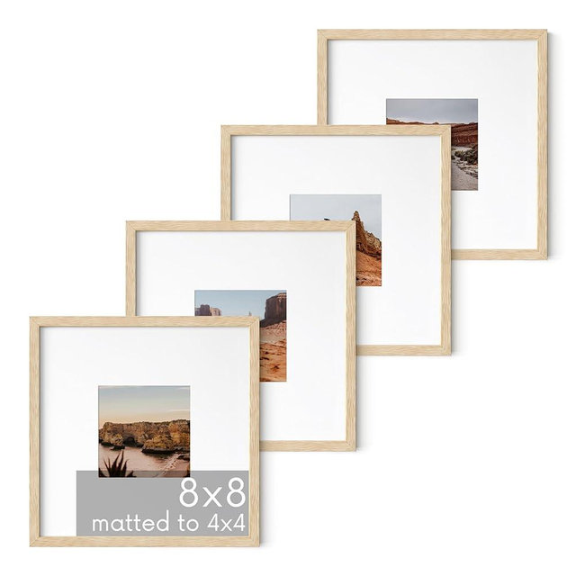 HAUS AND HUES Beige Square Frames Set of 4-8x8