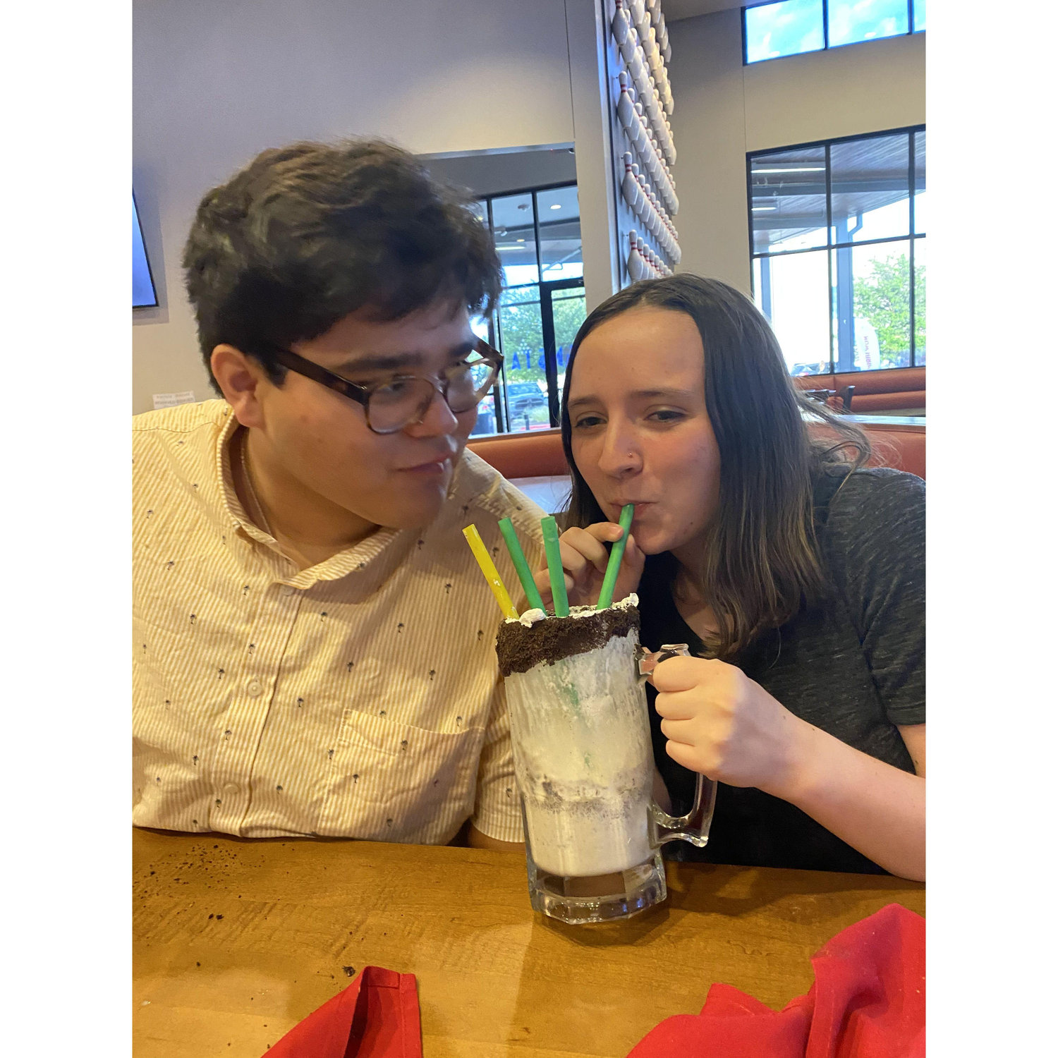 Pinstack milkshake!