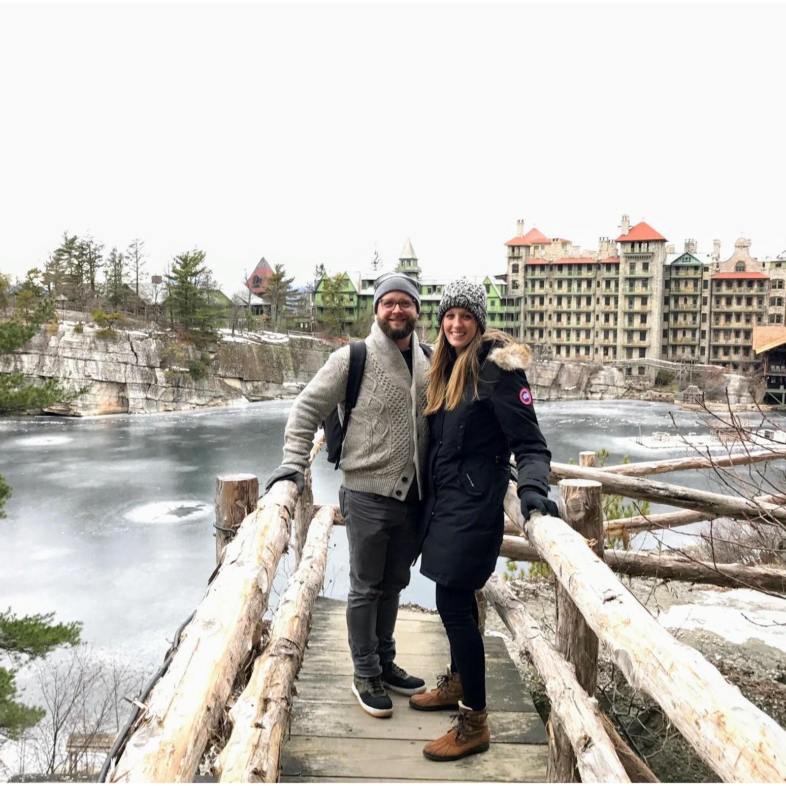 Kristi's first visit to the Hudson Valley - quick day trip up to Mohonk with the Tudor's.