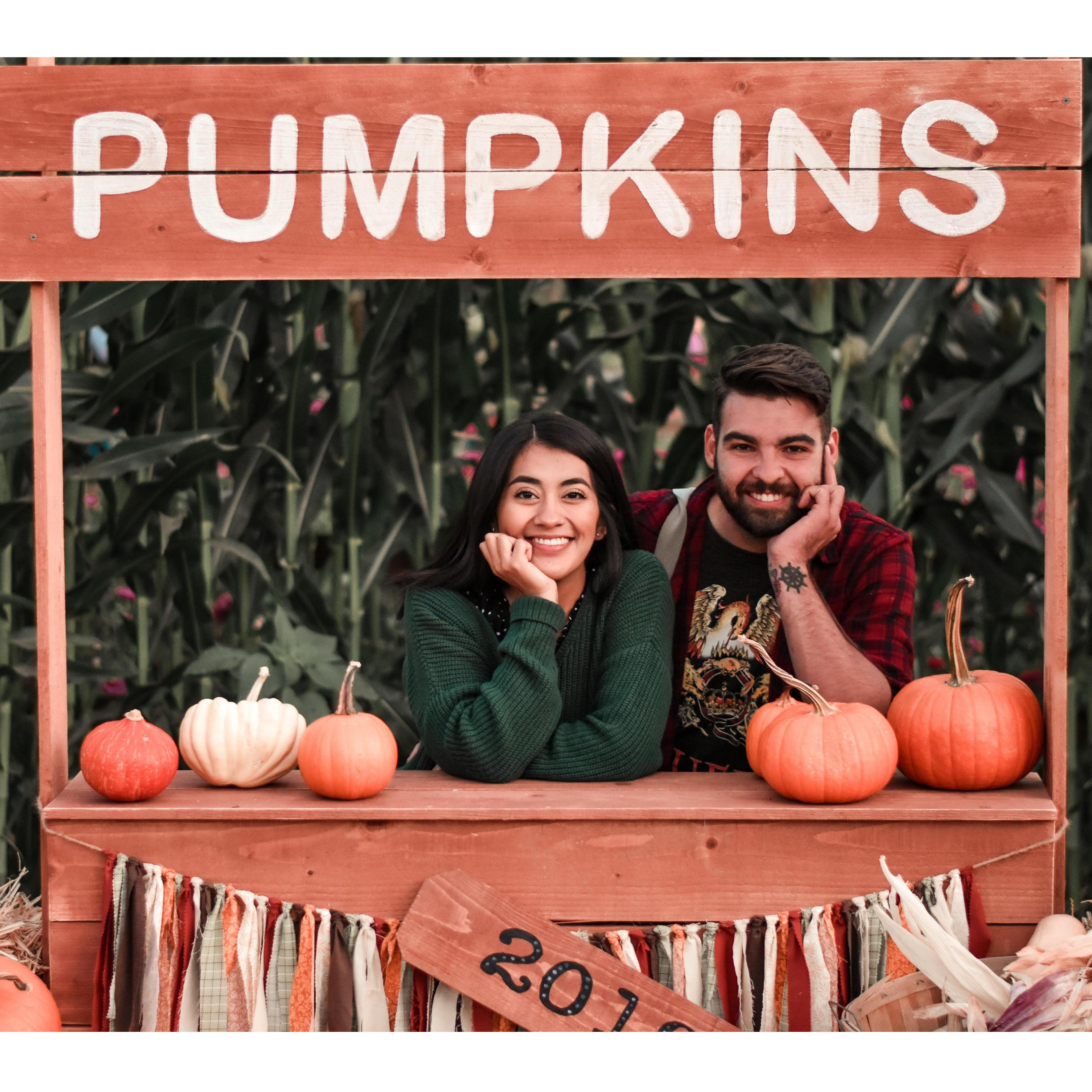 First Pumpkin Patch Together.