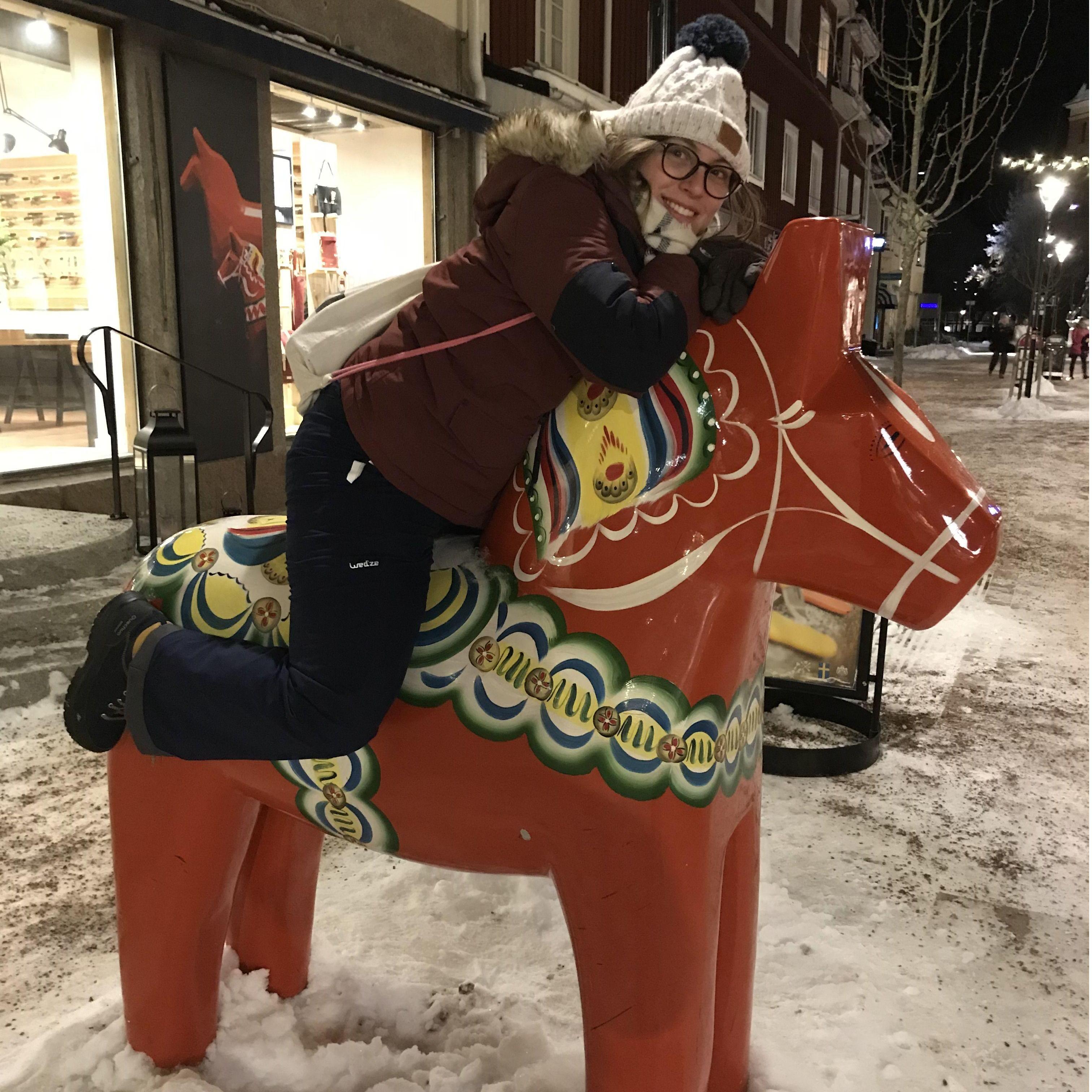 Poup' et son fidèle destrier suédois