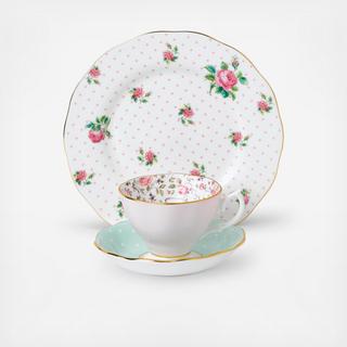 Vintage Mix 3-Piece Teacup Set