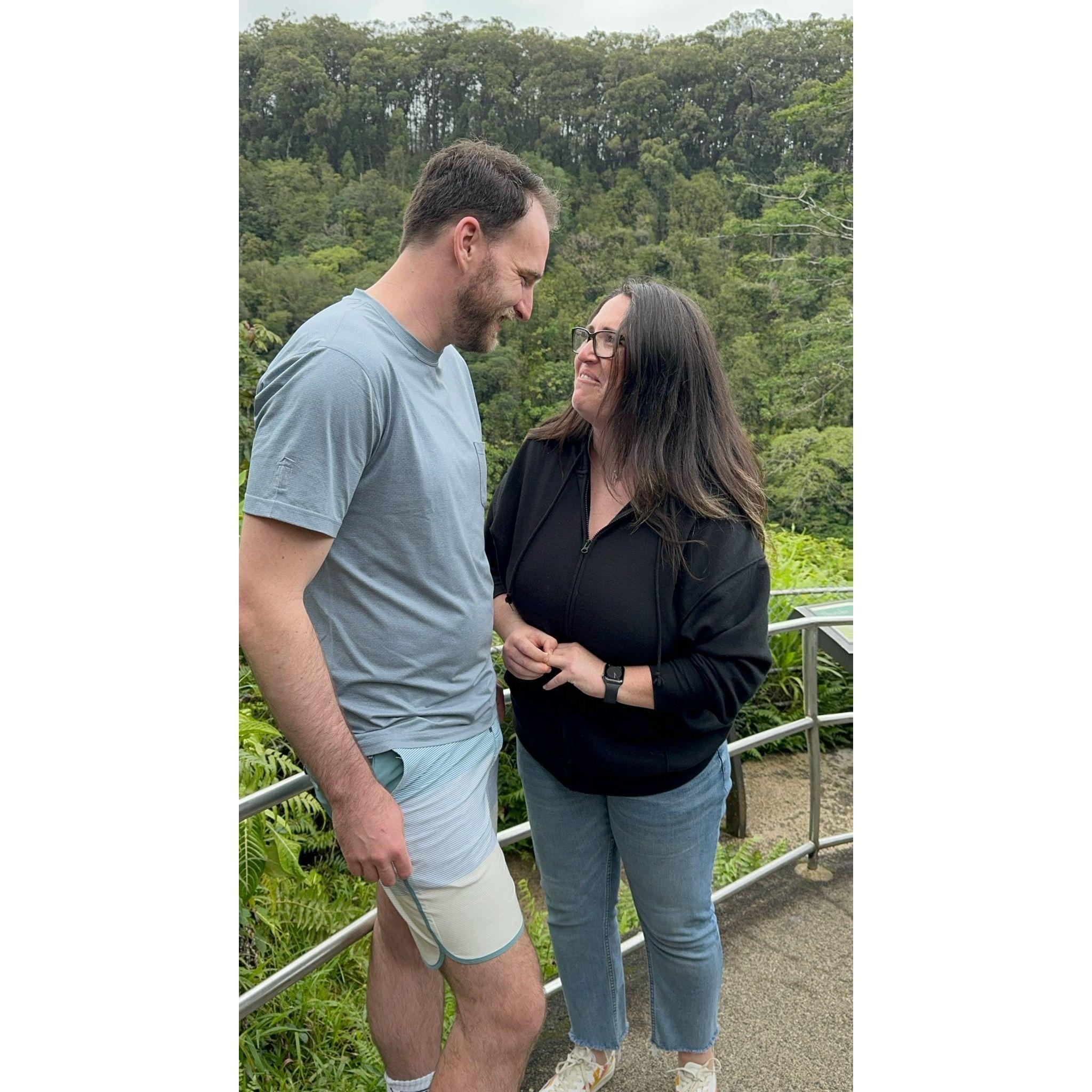 Right after he proposed! 'Akaka Falls on the Big Island of Hawaii - March 12, 2024