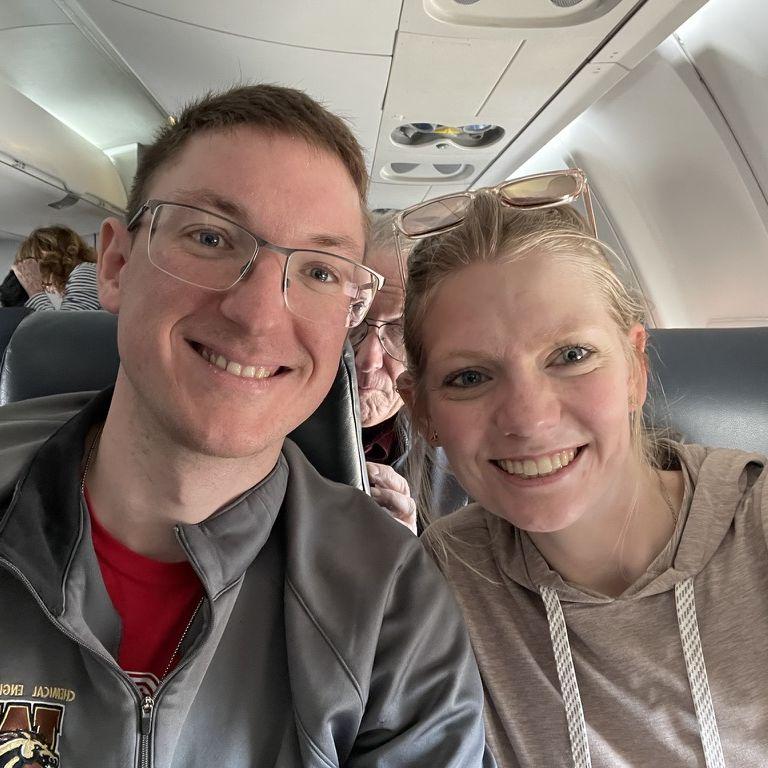 First flight together.