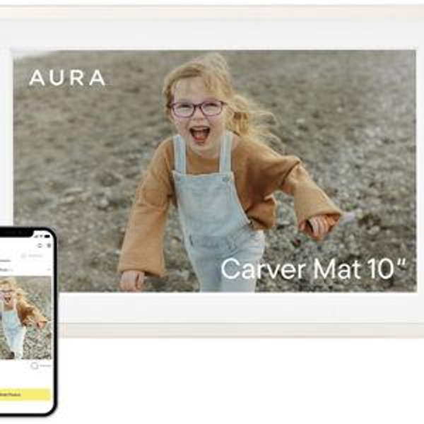 Aura Carver Digital Picture Frame (10" Clay)