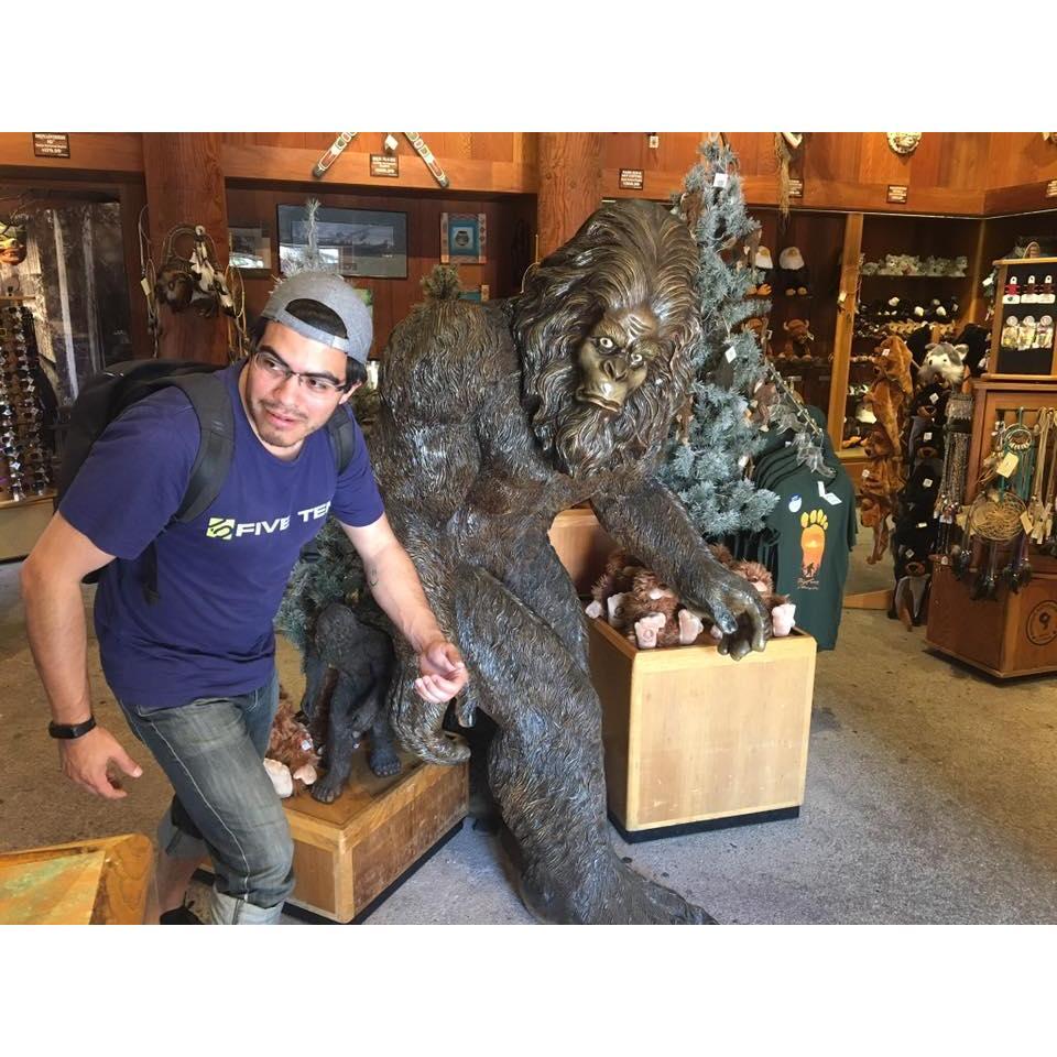 The time Ruben walked with Sasquatch.