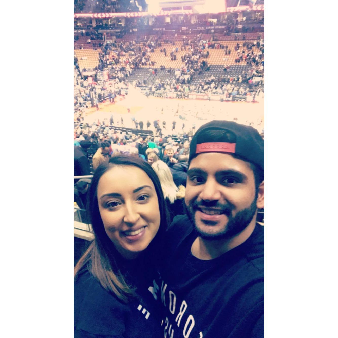 Raptors game in the 6ix!