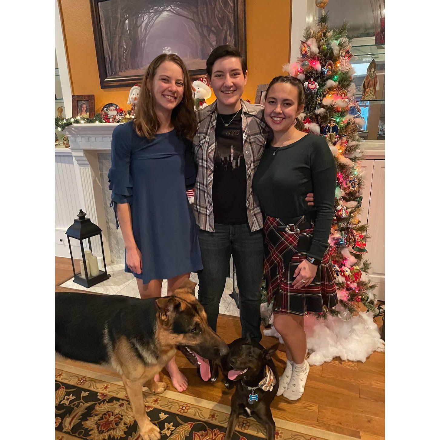 Visiting Ksenia and her parents during the winter holidays. They always welcome us with open arms and Scotty gets greeted by his energetic best friend Aug.