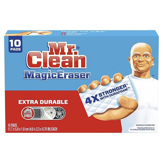 Mr Clean Magic Eraser Extra Durable, Cleaning Pads with Durafoam, 10 Count