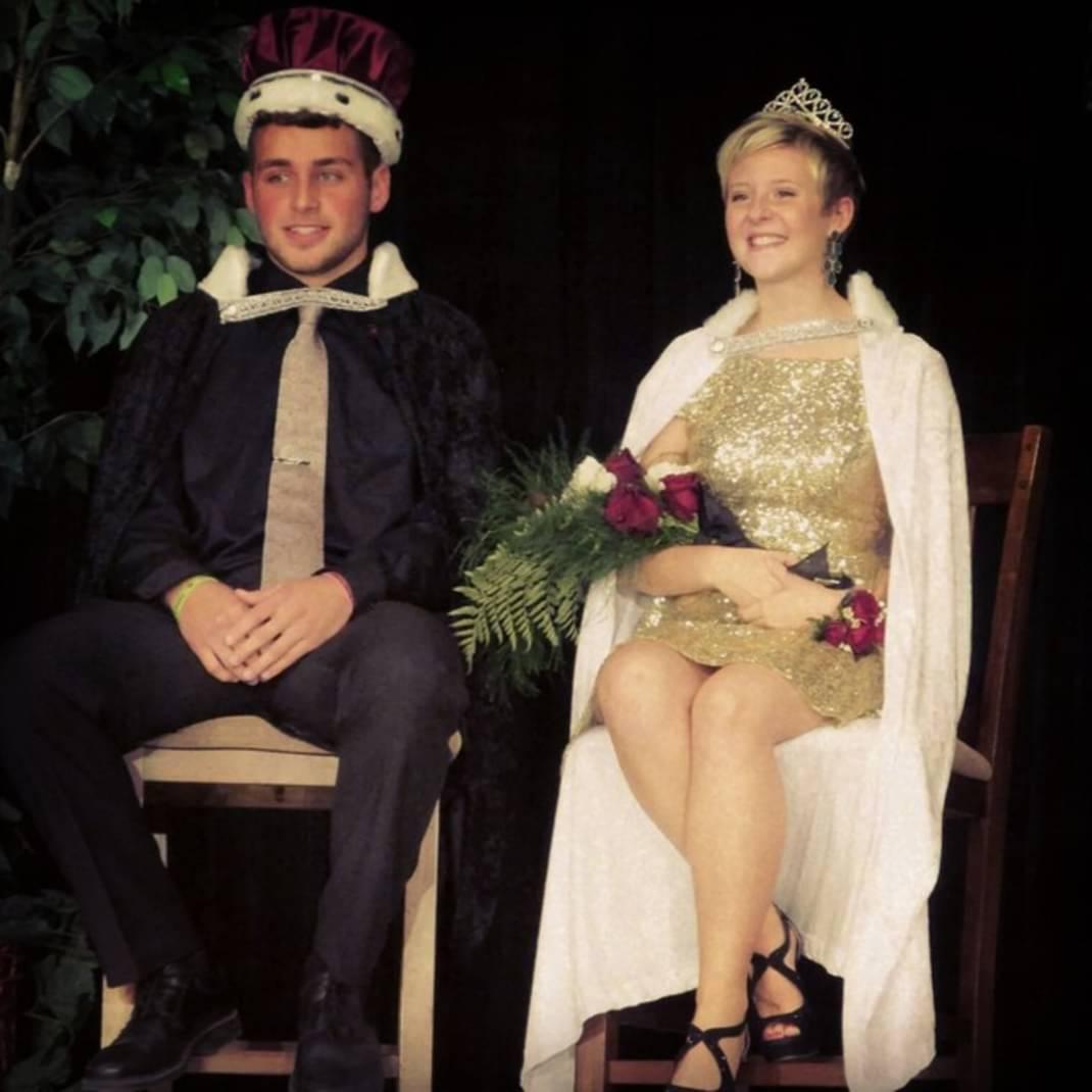Homecoming King & Queen our senior year
