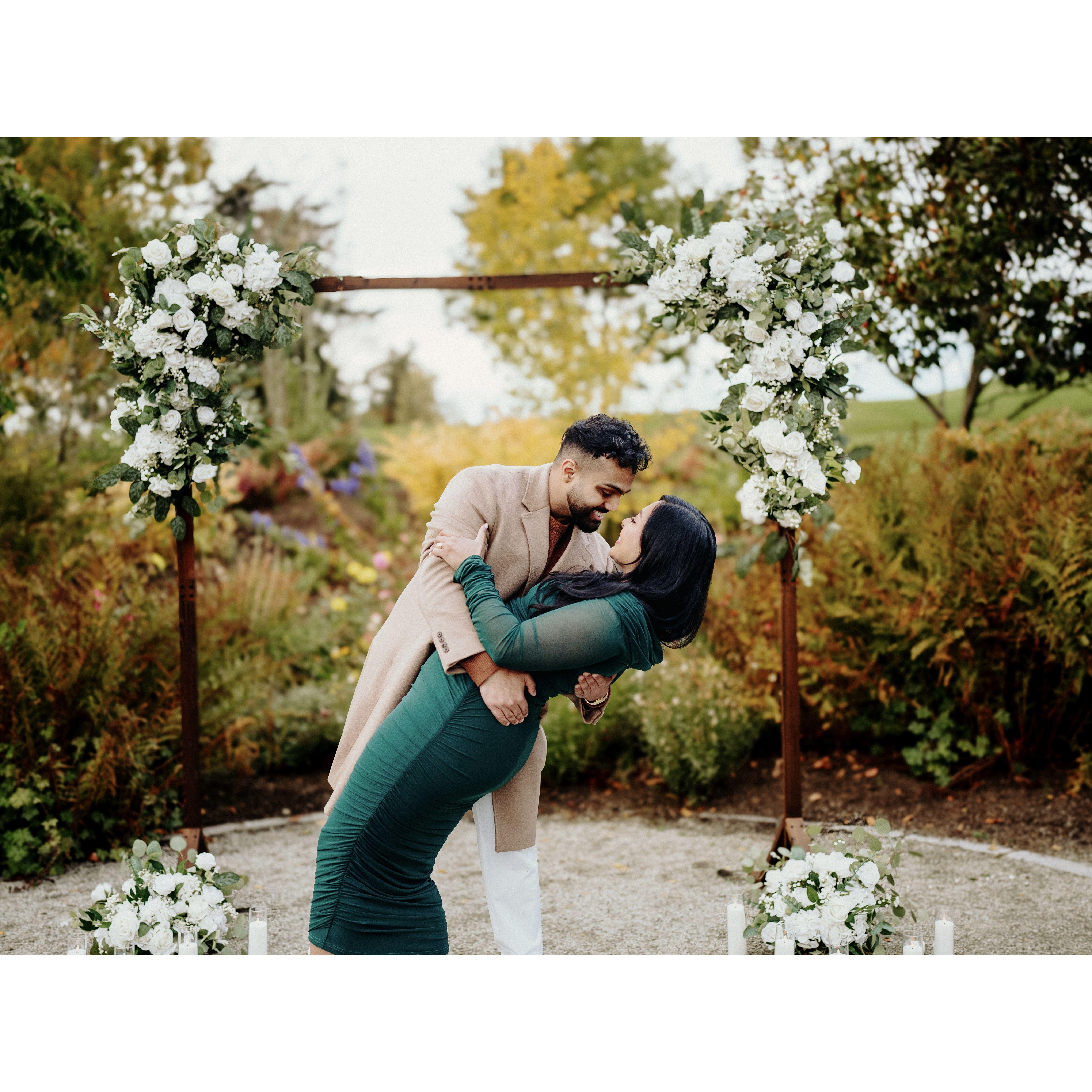 She said "Yes!" to forever!