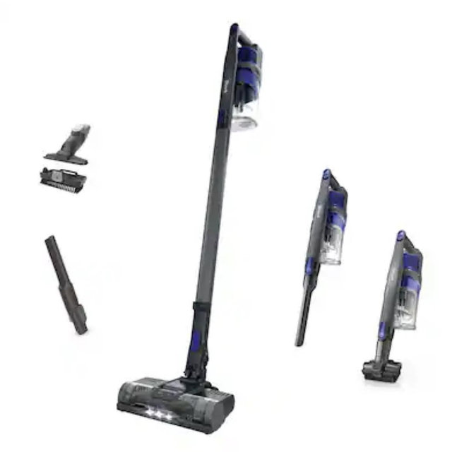 Shark - Pet Cordless Stick Vacuum with XL Dust Cup, LED Headlights, Up to 40 min Runtime - Blue Iris