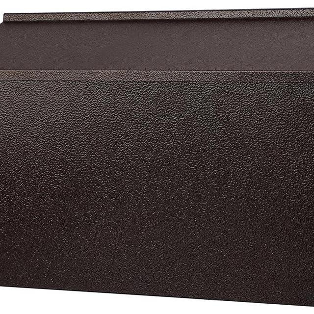 KYODOLED Wall-Mount Mailbox,Large Capacity Mail Box,Galvanized Steel Rust-Proof Metal Post Box,Mailboxes for Outside,15.7"x9.9"x4.9" Bronze