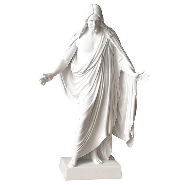 Deseret Book - BELOSOL - Christus Statue - Christian Decor - Jesus Statue - Jesus Home Decor - Inspirational Sculpture - Christian Living - 9" White