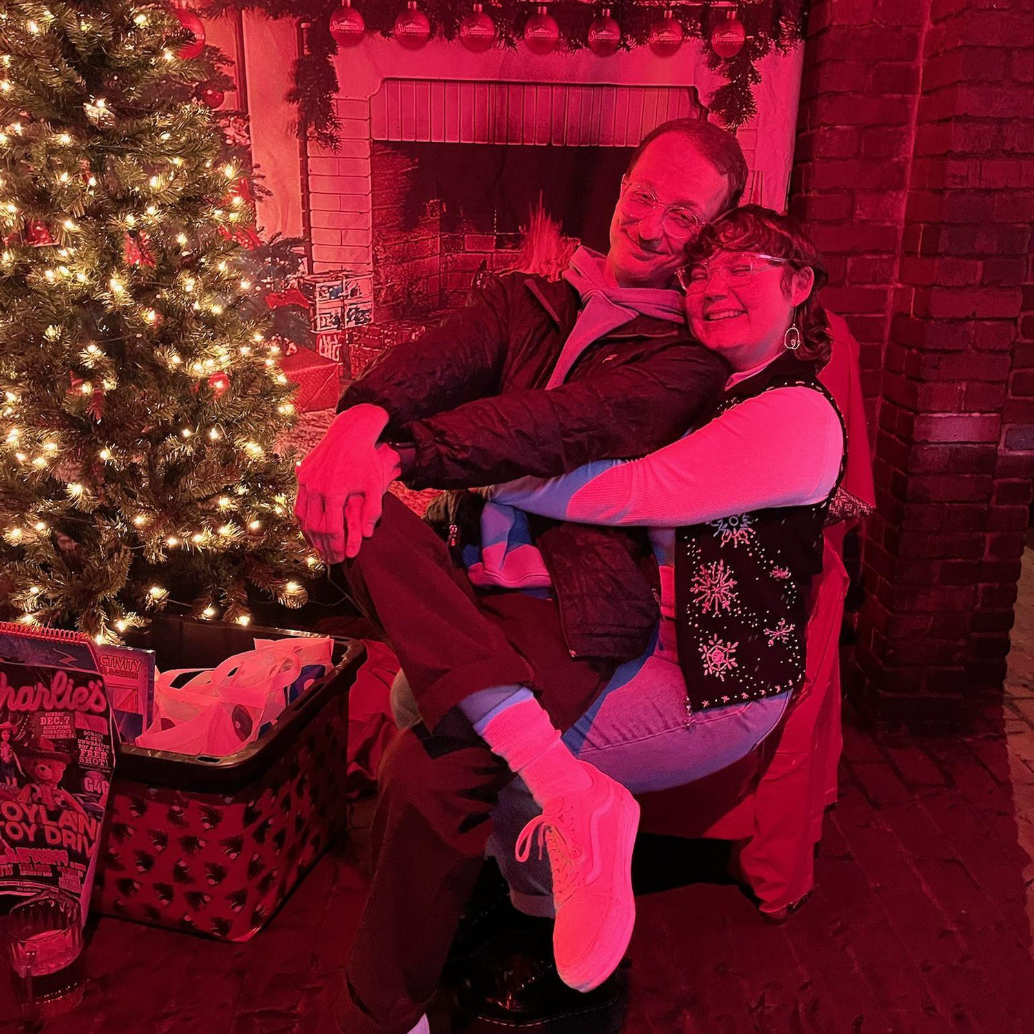 Christmas at our favorite gay bar <3