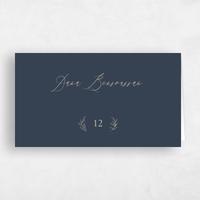 Blue Wedding Place Card - Serrano