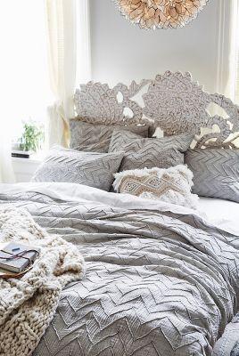 Textured Chevron Duvet Cover