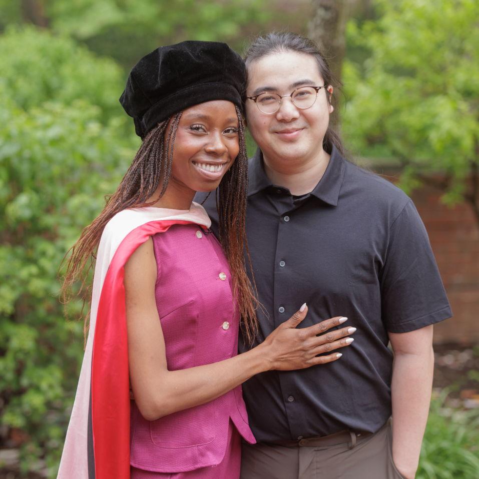 Jade's doctoral grad. Couldn't have done it without Houpu's unwavering support
