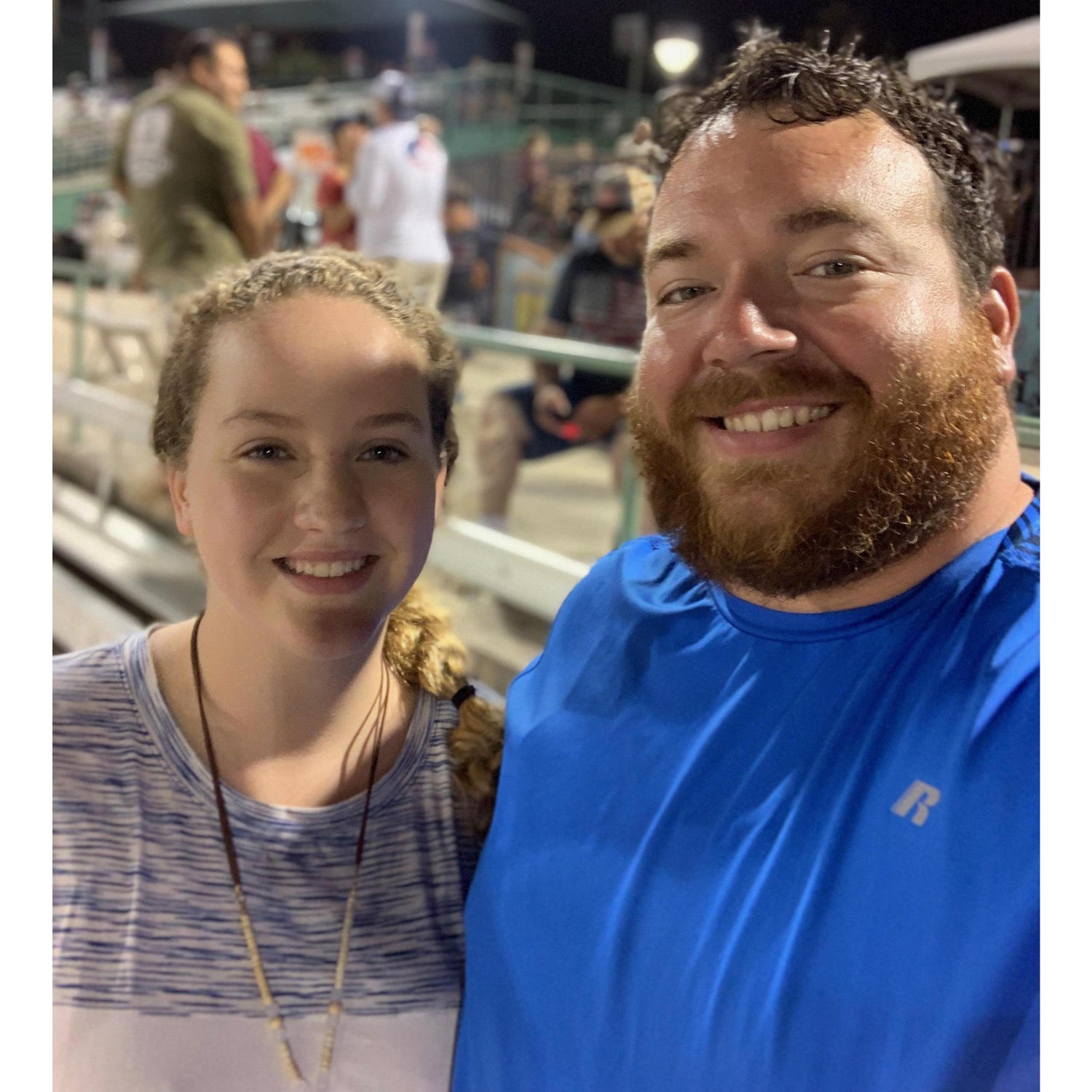 Us as the Missions baseball game on the Fourth of July!