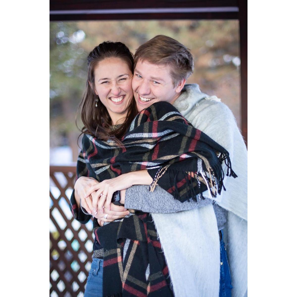 You think he is making me laugh, but really he is tickling me. The rascal.