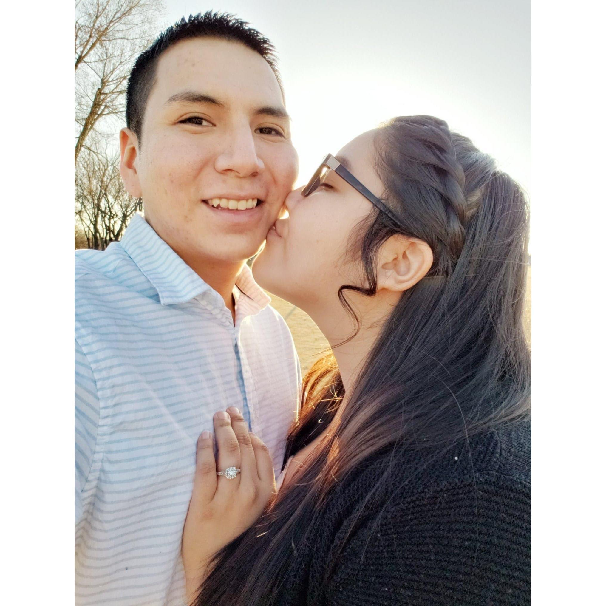 Our favorite engagement photo we took