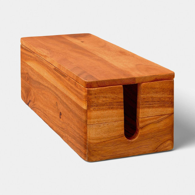 Wood Cable Management Box - Threshold™