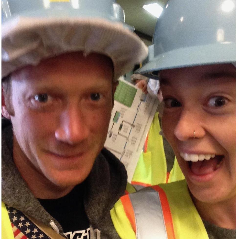 At the waste water treatment plant poop tour Natalie dragged us to