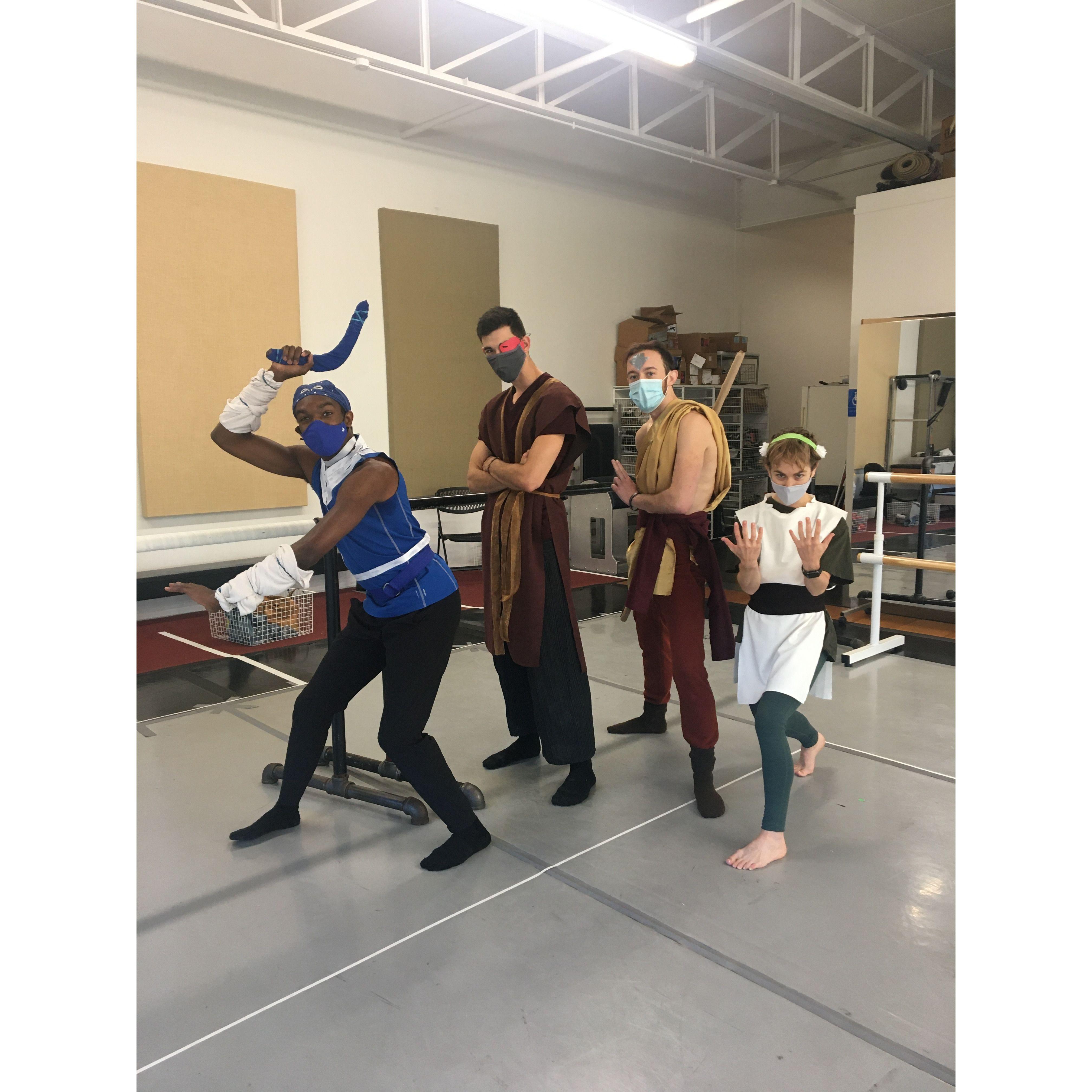 Halloween 2020: Toph and Zuko (and Aang and Sokka)