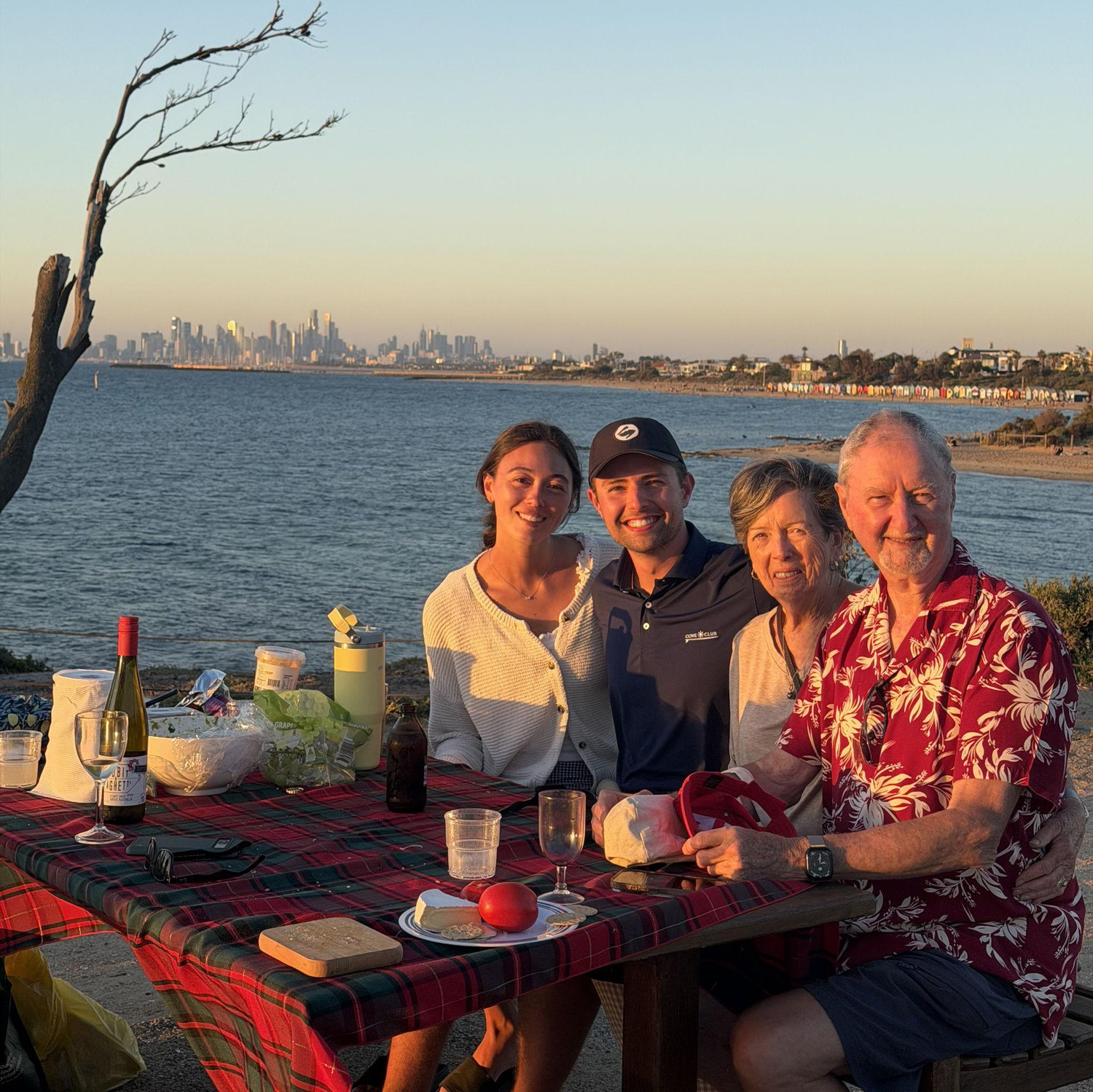 In Melbourne, Australia with Adam's grandparents Craig & Pauline
