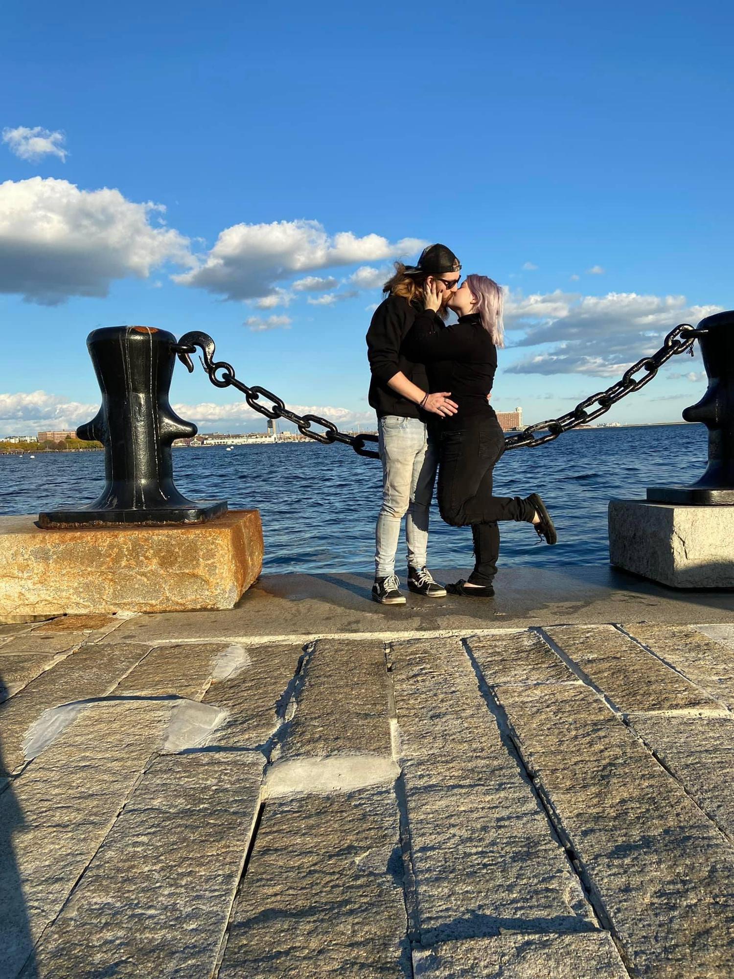 This photo was taken by Willow on her 5th birthday outside of the Boston aquarium