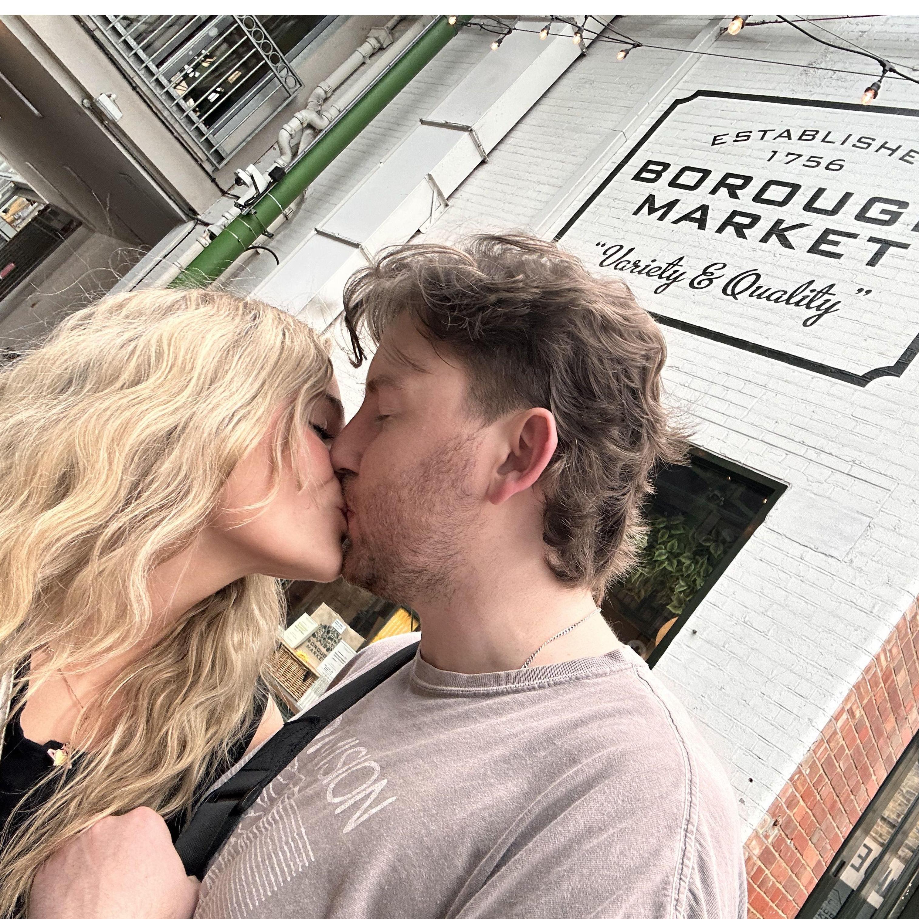 Us at Borough Market in London