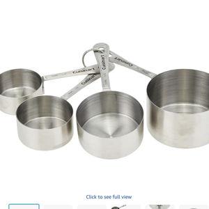 Cuisinart CTG-00-SMC Stainless Steel Measuring Cups, Set of 4,Silver