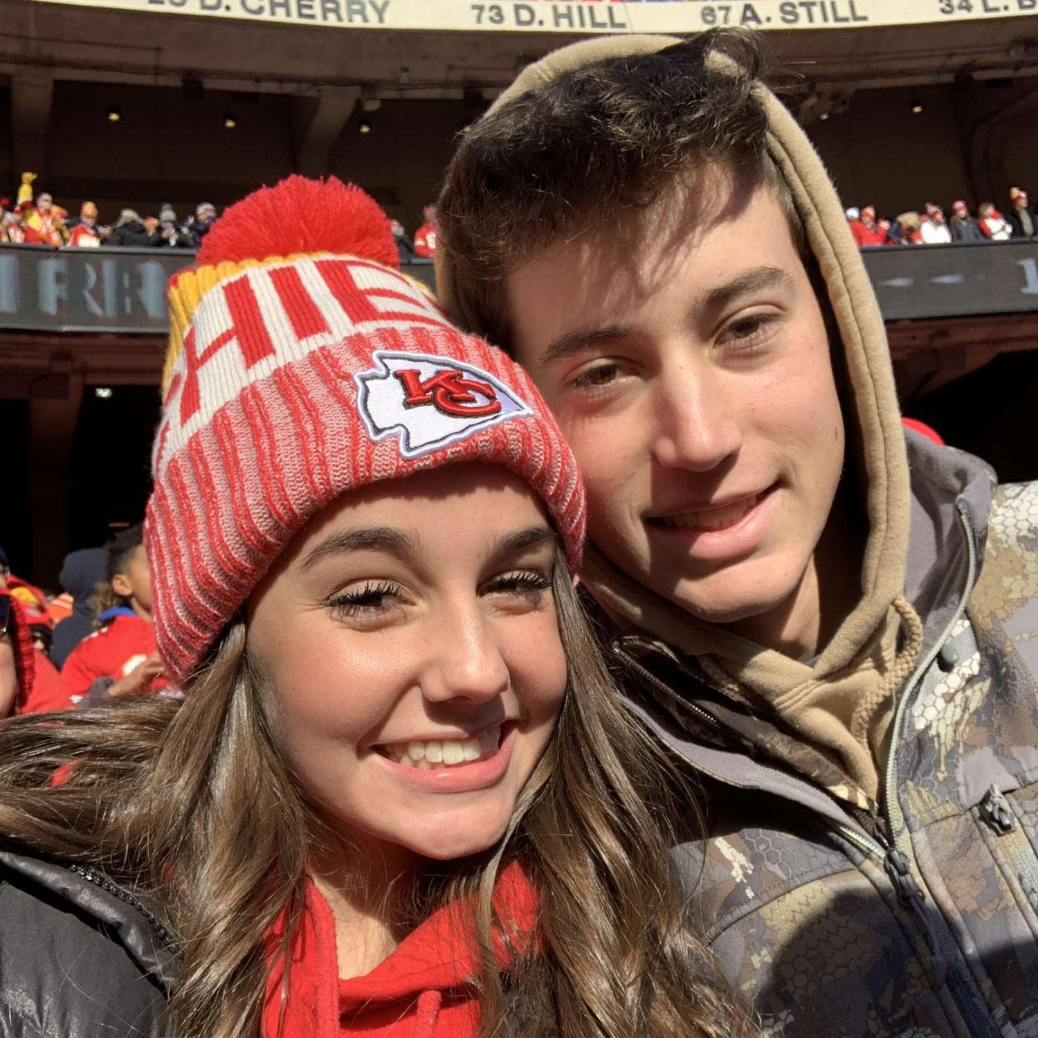 Our very first date at the Chiefs game!
