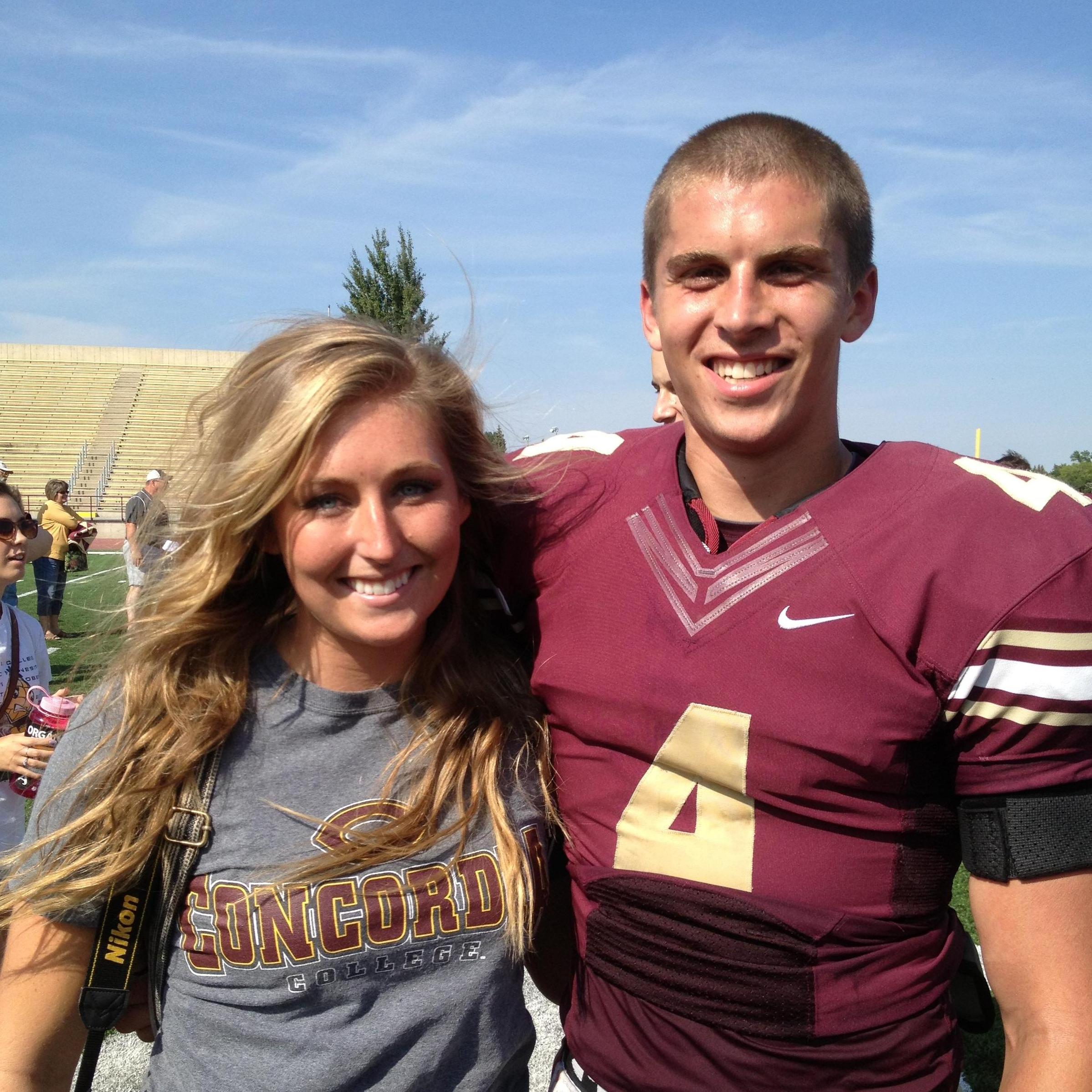 September 7, 2013 after one of Bryce's Concordia football games