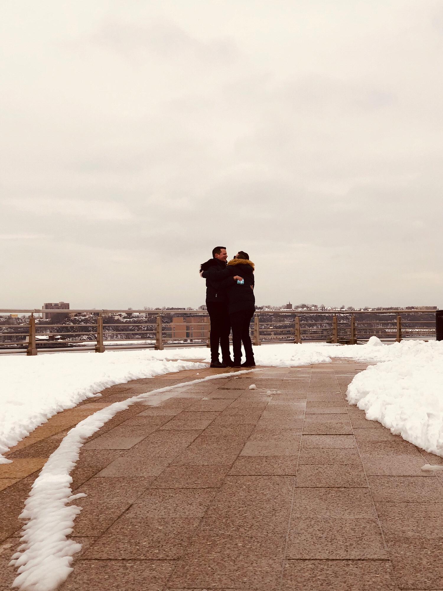 Engaged on Pier 64 in New York City!