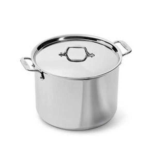 D3 Stainless 3-ply Bonded Cookware, Stockpot with lid, 12 quart