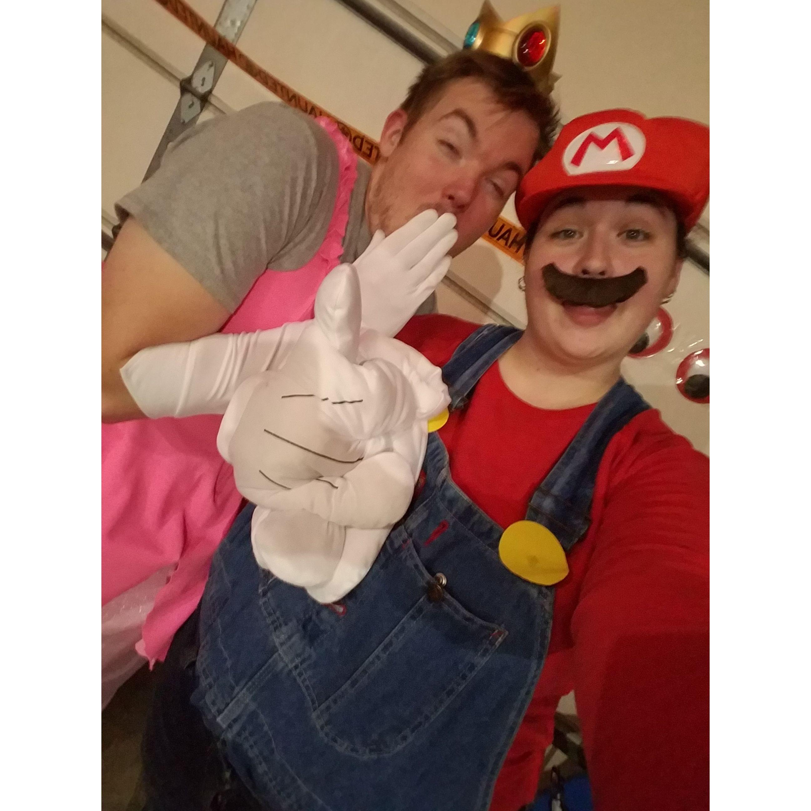 Mario and Peach for Halloween