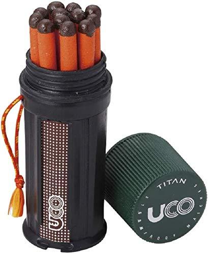 UCO Titan Stormproof Match Kit with Waterproof Case, Replacement Strikers and 12 Matches