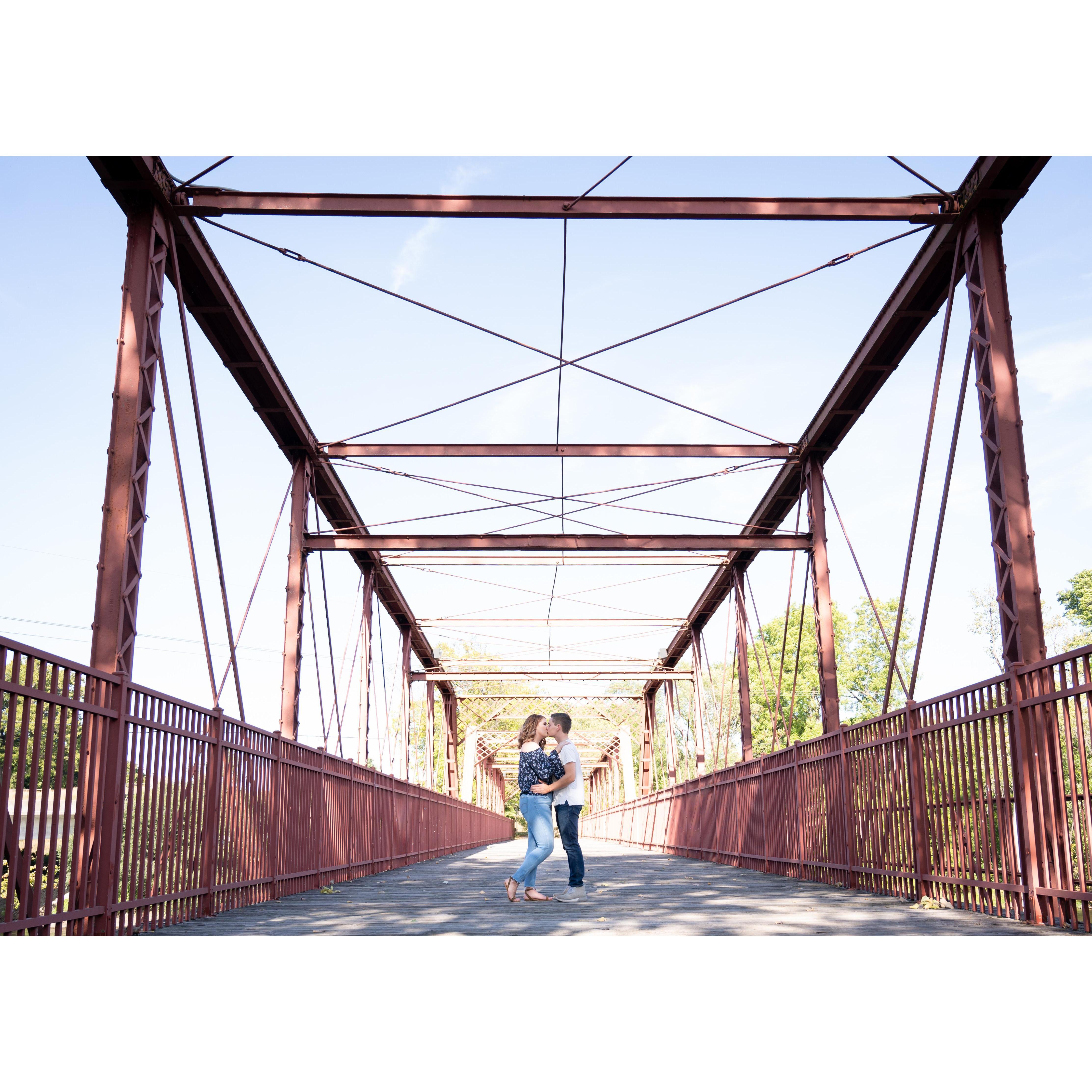 The bridge where Garrett & Grace skipped school for the first time together.