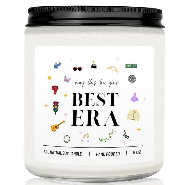 Taylor Inspired May This Be Your Best Era Scented Candle - Natural Soy Lavender Candle- 9Oz, Cool Gifts Idea for Graduation, Birthday, Christmas, Gift for Fans, Fun Presents