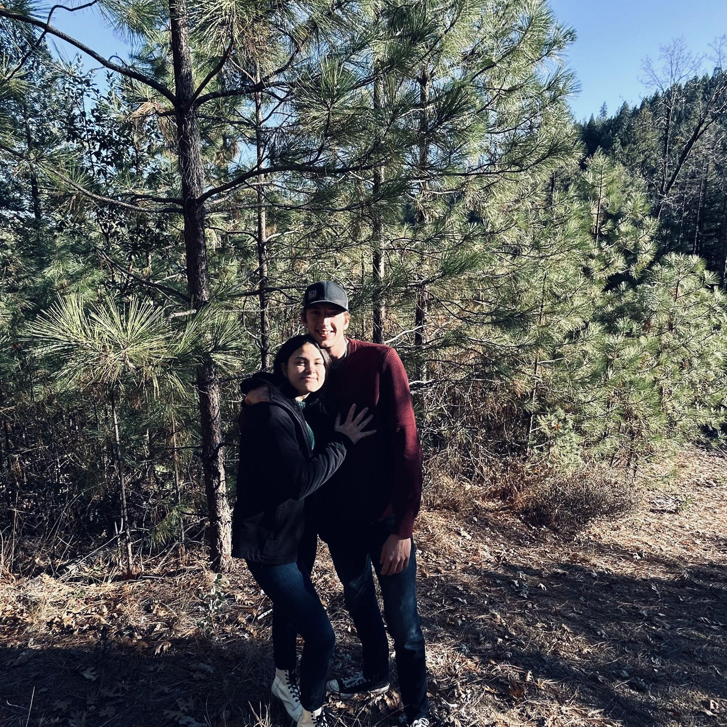 Picking out a Christmas tree