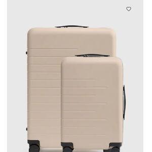 Carry-On & Large Check-In Suitcase Set - Tan