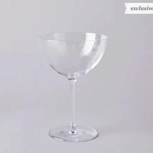 Vintage-Inspired Etched Martini Glasses