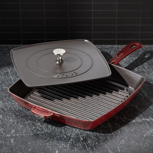 Staub ® Grenadine 12" Square Grill Pan and Press